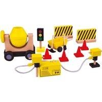 Tidlo Wooden Construction Playset - Building Site Set