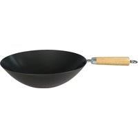 Dexam Heavy Gauge Non Stick Carbon Steel Wok 30cm/12-inch