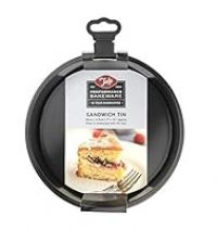 Tala Performance, Loose Base Round Sandwich Cake Tin, Professional Gauge Carbon Steel with Whitford Eclipse Non-Stick Coating, 7 Inch / 18cm Cake Pan