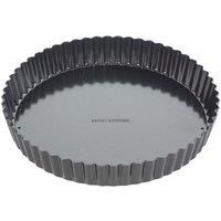 Performance, 23cm Round Tart Tin, Professional Gauge Carbon Steel with Whitford Eclipse Non-Stick Coating, Fluted Flan Dish, Loose Base, Easy Release
