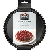 Tala Performance 20 cm dia Fluted Tart Tin, Professional Gauge Carbon Steel with Eclipse Non-Stick Coating, Loose base, Perfect for savoury or sweet tarts, flans, quiches, or desserts, Black