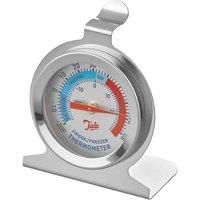 Tala Fridge and Freezer Thermometer, 2 Inch Wide Easy to Read dial, Celsius and Fahrenheit Markings, Metalic Silver