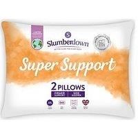 Slumberdown Super Support Pillow, Pack of 2, Suitable for Back and Side Sleepers