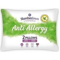 Slumberdown Anti Allergy Pillow - Soft Support - Pack of 2