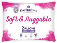 Slumberdown Soft and Huggable Medium/ Soft Pillow  2 Pack