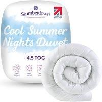 Slumberdown Cool Summer Nights 4.5 Tog Lightweight Hollowfibre Duvet, Single