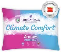Slumberdown Climate Comfort Control Medium Pillow  2 Pack