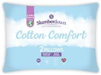 Slumberdown Cotton Comfort Medium Pillow - 2 Pack