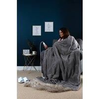 Slumberdown Elegantly Warm Heated Throw Super Soft with 10 Settings Over Blanket 130.0 H x 160.0 W x 2.5 D cm