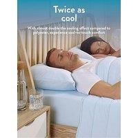 Slumberdown Cooling Pillow Cases 2 Pack - 2X Cooler to Touch Luxury Ultra Cool Pillowcases for Hot Sleepers & Summer Night Sweats - Silky Soft Breathable Pillow Case, Hypoallergenic, Blue (50 x 75cm)
