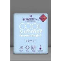 Slumberdown Cool Summer Single Duvet - Cooling Blanket for Hot Sleepers & Night Sweats, Lightweight Thin Coverless Duvet to Keep You Cool - Soft & Breathable, Hypoallergenic, Washable (135 x 200cm)
