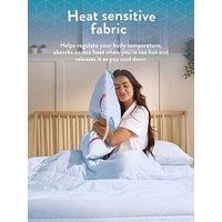 Slumberdown Summer Cooling Pillow Cases 2 Pack - Luxury Cool Pillowcases for Hot Sleepers & Summer Night Sweats, Draws Heat Away - Soft & Breathable Pillow Case, Hypoallergenic, Blue (50 x 75cm)
