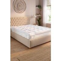 Slumberdown 10cm Mattress Topper Single Bed - Extra Deep Hotel Quality Super Soft & Comfy Box Stitched Microfibre Cover Single Mattress Topper - Easy Fit Straps, Hypoallergenic, Washable (90 x 190cm)