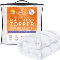 Slumberdown Sleep Soundly Climate Control Extra Deep 10cm Mattress Topper White Single (3')
