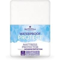 Slumberdown Waterproof Mattress Protector Single Bed - Super Absorbent & Spill-Proof, Silent Terry Cover, 30cm Deep Fitted | Durable Up to 300 Washes, Non-Allergenic & Washable (90 x 190cm)
