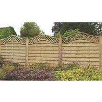 Forest Garden 1.8m x 1.8m Pressure Treated Decorative Europa Prague Fence Panel