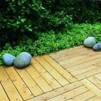 90cm Forest Patio Deck Tile Pack of 4