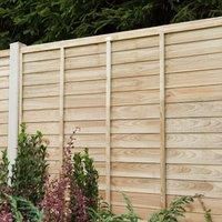 Forest Garden Pressure Treated Overlap Fence Panel - 6ft x 5ft