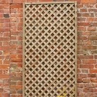 Forest 6' x 1' Rosemore Pressure Treated Diamond Trellis (1.8m x 0.3m)