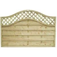 Forest Garden Pressure Treated Bristol Fence Panel - 6 x 4ft Pack of 3