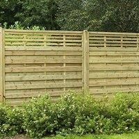 Forest 5'11" x 5'11" Kyoto Pressure Treated Decorative Fence Panel  1.8m x 1.8m