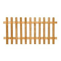 Forest 6ft x 3ft (1.83m x 0.9m) Pale Picket Fence Panel - Pack of 5 Low Level, Golden Brown