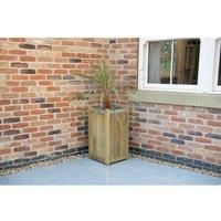 Forest Garden Wooden Slender Planter - 75cm high