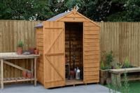 Forest Wooden 5 x 3ft Overlap Windowless Apex Shed