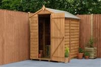6x4ft Forest Overlap Dip Treated Apex Shed  No Window