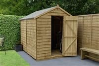 Forest Wooden 8 x 6ft Overlap Windowless Apex Shed