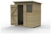 Forest Garden 6x4 Pent Shiplap Wooden Shed