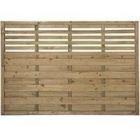 Forest Garden Pressure Treated Kyoto Fence Panel - 6 x 4ft Pack of 3