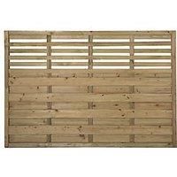 Forest Garden Pressure Treated Kyoto Fence Panel - 6 x 4ft Pack of 4