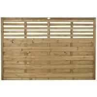 Forest Garden Pressure Treated Kyoto Fence Panel - 6 x 4ft Pack of 4