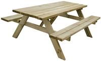 Forest Garden Forest Rectangular Picnic Table Large, Pressure Treated