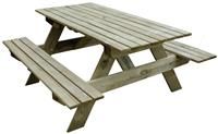 Rectangular Fixed Picnic table