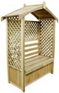 Forest Lyon Lattice Softwood Arbour