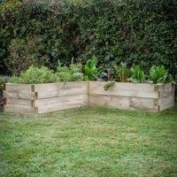 Caledonian Corner Raised Bed Garden Planter Frame 1.3m x 1.3m