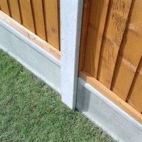 Forest Garden Concrete Fence post (H)2.36m (W)90mm