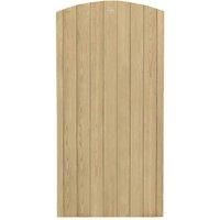 Forest 6ft Heavy Duty Dome Top Tongue & Groove Gate (1.80m high), Natural Timber