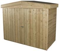 Forest Pressure Treated Overlap Large Apex Outdoor Store, 5 x 6'5 feet