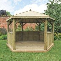 Forest (Installation Included) Timber Roof Gazebo  4m