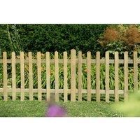 Forest Garden 6ft x 3ft (1.83m x 0.9m) Pressure Treated Ultima Pale Picket Fence Panel