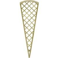 6' x 2' Forest Hidcote Decorative Diamond Lattice Fan Trellis (1.8m x 0.61m)