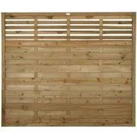 Forest Garden Decorative Kyoto Pressure Treated Fence Panel 6 x 5ft Mixed Softwood  wilko