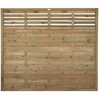 Forest Garden Pressure Treated Kyoto Fence Panel  6 x 5ft Pack of 3