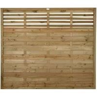 Forest Garden Pressure Treated Kyoto Fence Panel  6 x 5ft Pack of 3