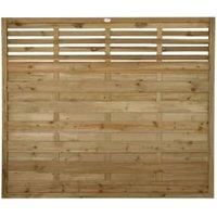 Forest Garden Pressure Treated Kyoto Fence Panel - 6 x 5ft Pack of 5