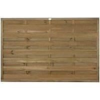 Forest Garden Pressure Treated Horizontal Hit & Miss Fence Panel - 6 x 4ft Pack of 5