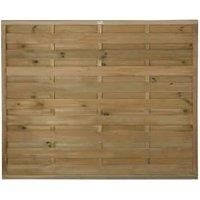 Forest Garden Pressure Treated Horizontal Hit & Miss Fence Panel - 6 x 5ft Pack of 3